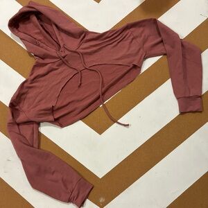 Pink Crop Hoodie